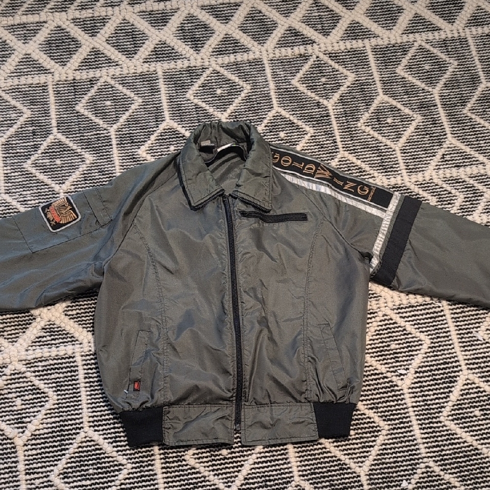 Vintage 80's Honda Goldwing Riding Jacket (Olive Green)